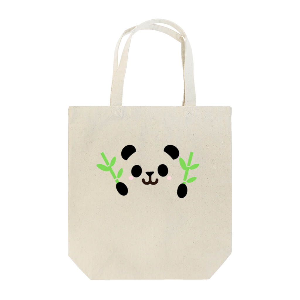 えいこせんせいの「にこにこパンダ」の笹ニコニコパンダ Tote Bag