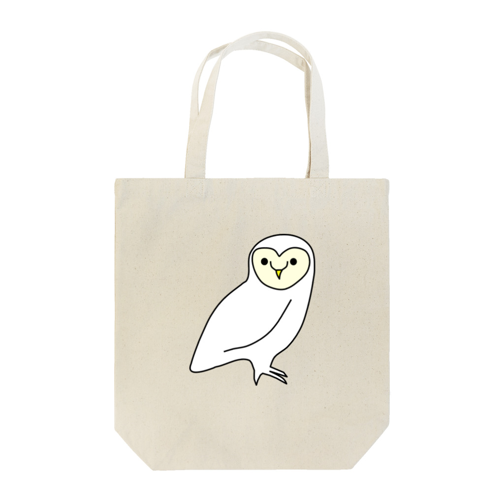 フクロウスキの白いメンフクロウ Tote Bag