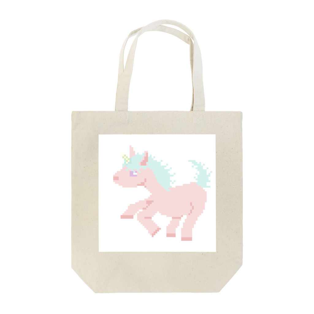 ねむいさかなのお店のドット　ユニコーン Tote Bag