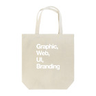 Designer_in_Tokyoの【白】Graphic, Web, UI, Branding トートバッグ