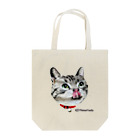 Animal Familyのねこ-1　ペロリ！美味しそう　イラスト Tote Bag