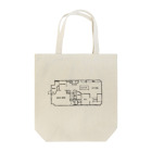 チーム面舵/team  omokajiの間取り Tote Bag