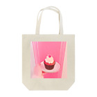 momoko's shopのピンクのカップケーキのトートバッグ トートバッグ