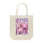 SAITO HIRONOBUの太陽光で輝く桜 Tote Bag