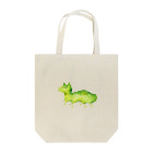 ドラ水彩の水彩イラスト　緑猫 Tote Bag