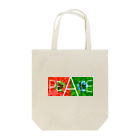 シンプルにpeace in love♡の花peace Tote Bag