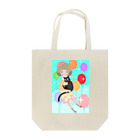 ヤマダタカエの黒猫と女の子 Tote Bag