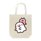 ゆるっと成仏/kanaheiのおばけとネコちゃん Tote Bag