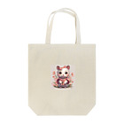 soba-jiのふわふわキュートな表情のネコちゃん トートバッグ