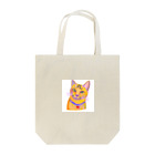 ネコフスキの鮮やかな凛々しい猫さんのイラストグッズ Tote Bag