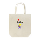 carry77のLook here. Tote Bag