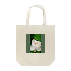植物さんの蓮 (ハス) の花　白 トートバッグ