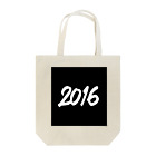 HAPPY 2016の2016正月グッズ SQUARE 666 BLACK Tote Bag