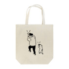 AliviostaのSCOOP スクープ イラスト ヒトとネコ Tote Bag