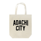 JIMOTO Wear Local Japanの足立区 ADACHI CITY ロゴブラック　 トートバッグ
