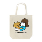 Code for CATのCode for CAT いっしょ トートバッグ