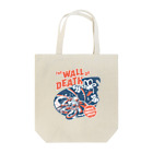 El Pinoのthe Wall of Death : Navy / Red Tote Bag