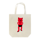 ぴこぽんSUZURIの潔い姿の熊（赤） Tote Bag