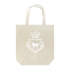 onehappinessのゴールデンレトリバー　crown heart　onehappiness　white トートバッグ