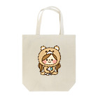 アグリム@かわ主婦スタンプ制作中のかわいい主婦の1日もこもこクマ柄 Tote Bag