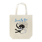 YourSukajanTshirt.comのスカル シーサイドブラック Tote Bag