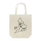 Design UKのイングランドサッカー地図 Tote Bag