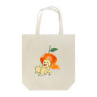 ゆんゆんこのオレンジとゴールデンレトリバー Tote Bag