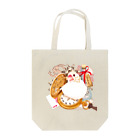 楓工房 ＊suzuri店＊の不思議の国の文鳥 Tote Bag