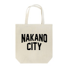 JIMOTO Wear Local Japanの中野区 NAKANO CITY ロゴブラック トートバッグ