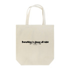 Ray's Spirit　レイズスピリットのEverything is always all right（BLACK） Tote Bag