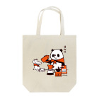 キッチュの パンダのおはなし　コーヒーいれよ！パンダとワニ Tote Bag