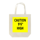 Miyanomae ManufacturingのCAUTION 9'6" HIGH Tote Bag