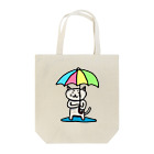 夏のどんぶり(ドンブリ)　ブラザーズ【ドンブラ】の傘猫レインボー トートバッグ