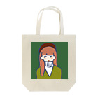 涼しい夏のベレー帽の女の子 Tote Bag