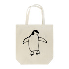 namiparuのシンプルヒゲペンギン（黒線） Tote Bag