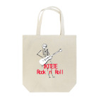 NIKORASU GOのユーモアロックデザイン「生きててロックンロール」 Tote Bag