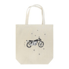 NIKORASU GOのノスタルジーデザイン「バイクで走り去る」 トートバッグ