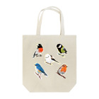 NORIMA'S SHOP のかわいい野鳥たちの背景透過イラスト Tote Bag