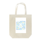 ジルトチッチのデザインボックスの南国ハワイの白いプルメリアの花のグッズ Tote Bag