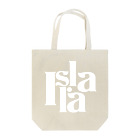isla_laのIsla･la丸ロゴ（白）トートバッグ トートバッグ
