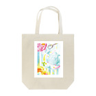 torisun shop (SUZURI)のゼリーになっちゃったジンベイザメさん Tote Bag