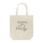 tommyfountainのrough tommy (black line) トートバッグ