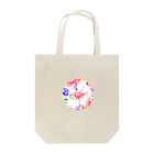 もりのおかしやさんmibuのお花heizaフラミンゴ トートバッグ