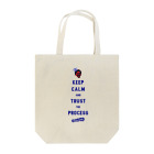 bouncebackabilityの’TRUST THE PROCESS‘ Blue.edit Tote Bag