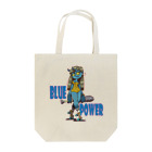 nidan-illustrationの“BLUE POWER” トートバッグ