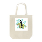 NEN's SHOPのトリケラトプスに乗りたい系女子 Tote Bag