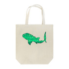 ふとんにおぼれるのジンベエザメ 夏の星座 緑 Tote Bag