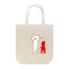 からすみインコ🦜のあいさつしろねこ(unique face) Tote Bag