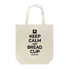 kg_shopのKEEP CALM AND BREAD CLIP [ブラック] Tote Bag