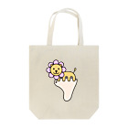 クアッカワラビーくんの日常＆あしゆびふれんず公式グッズのあしゆびらいおん(ピンク) Tote Bag